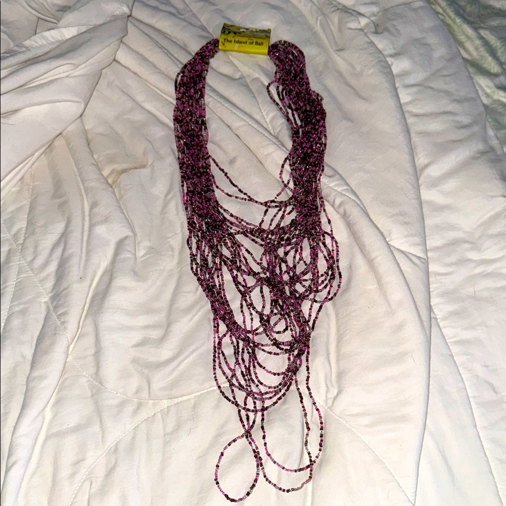 Elegant Multi-Strand Beaded Necklace